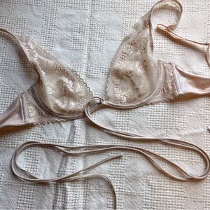 Savage X Fenty Luminescent Strappy Lingerie Bra (32C)